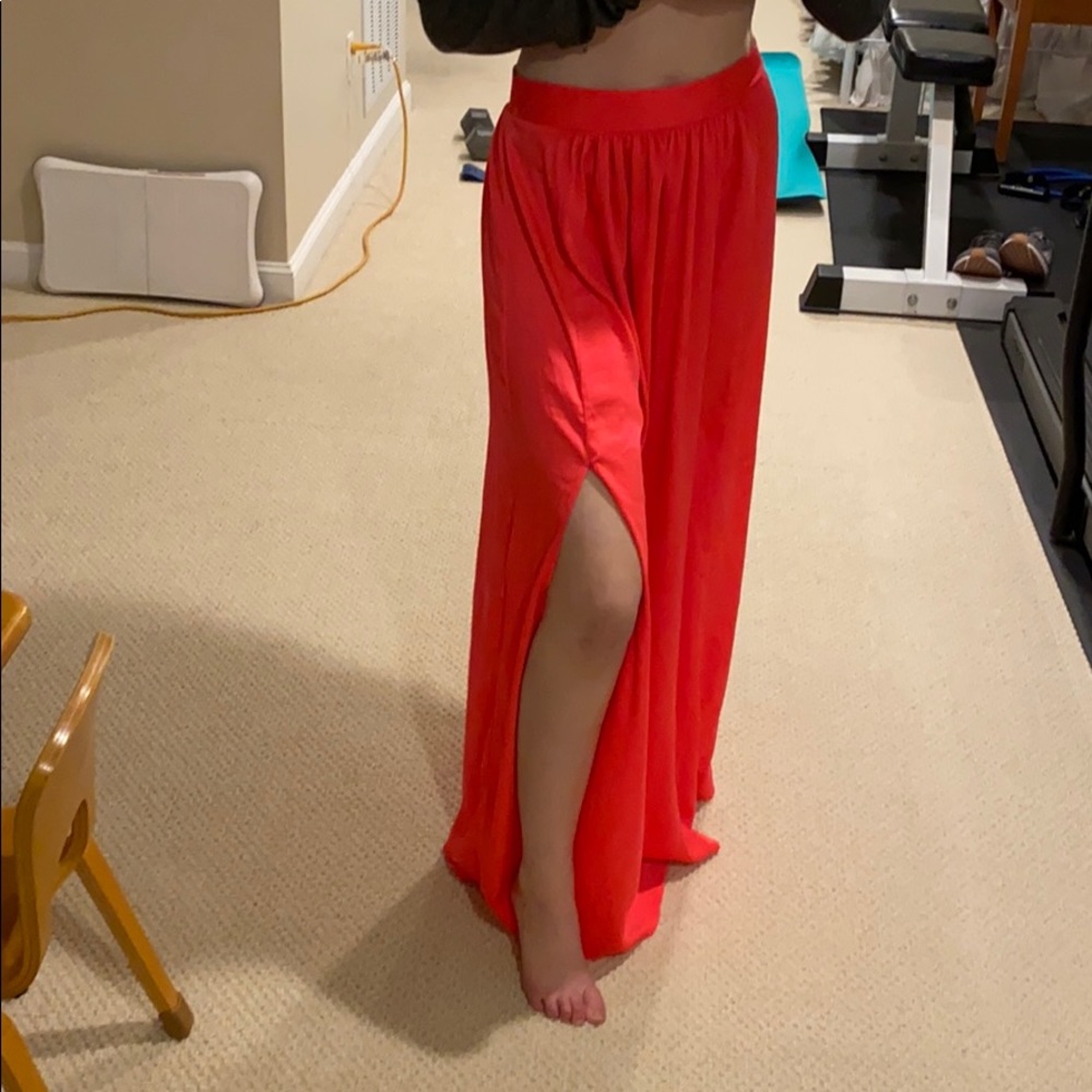 Victoria’s Secret coral pink maxi skirt